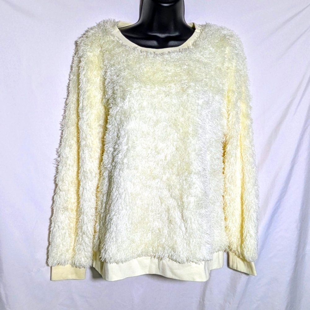 NWT SAIL To SABLE Fuzzy Crewneck Sweater/Sweatshirt, Soft, Feminine, Sz M